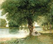 The Charente at Port-Bertaud, 1862 - Jean-Baptiste-Camille Corot