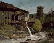 The Sawmill on the River Gauffre - Gustave Courbet