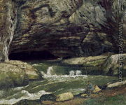 The Source of the Loue or La Grotte Sarrazine - Gustave Courbet