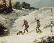 Hunters in the Snow or The Poachers - Jean-Baptiste-Camille Corot