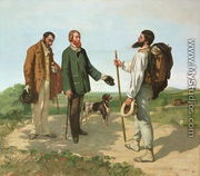 La Rencontre, or Bonjour Monsieur Courbet, 1854 - Gustave Courbet