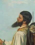 La Rencontre ou Bonjour M.Courbet (detail) - Gustave Courbet