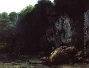 The Stream from the Black Cavern - Gustave Courbet