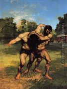 The Wrestlers, 1853 - Gustave Courbet