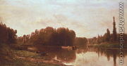 The Confluence of the River Seine and the River Oise - Charles-Francois Daubigny