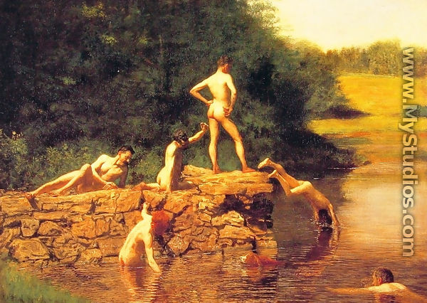 The Swimming hole, 1885 - Thomas Cowperthwait Eakins