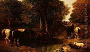Crossing the Stream, 1840 - John Frederick Herring Snr