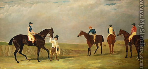 Preparing to start for the Doncaster Gold Cup, 1825, with Mr. Whitaker