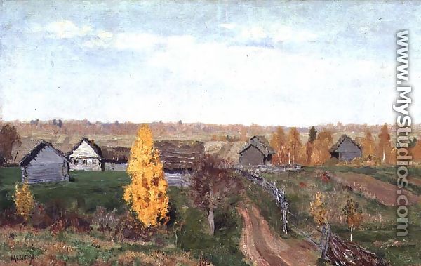 Golden Autumn in the Village, 1889 - Isaak Ilyich Levitan