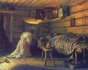 Sick husband, 1881 - Vasily Maximov