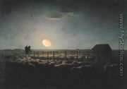The Sheepfold, Moonlight, 1856-60 - Jean-Francois Millet