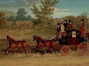 The Exeter Royal Mail on a country road - James Pollard