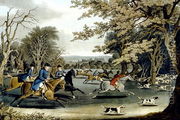 Royal Hunt in Windsor Park, engraved by Matthew Dubourg (fl.1813-20) 1829 - James Pollard