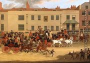 The North Country Mails at the Peacock, Islington, 1821 - James Pollard