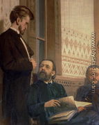 Eduard Frantsovitch Napravnik (1839-1916) and Bedrich Smetana (1824-84), from Slavonic Composers, 1890s - Ilya Efimovich Efimovich Repin