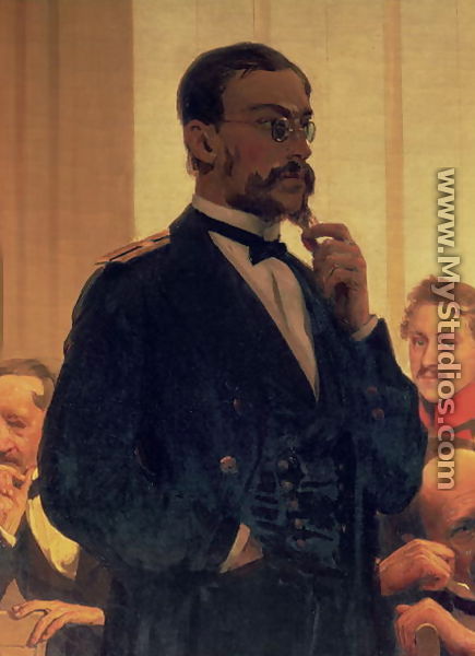 Nikolai Andreyevich Rimsky-Korsakov (1844-1908), from Slavonic Composers, 1890s - Ilya Efimovich Efimovich Repin