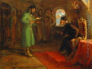 Boris Godunov with Ivan the Terrible - Ilya Efimovich Efimovich Repin