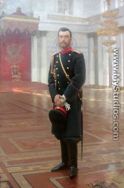 Emperor Nicholas II (sketch) - Ilya Efimovich Efimovich Repin