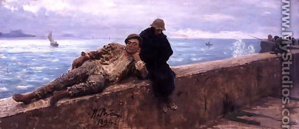 Study of Vagabonds, 1894 - Ilya Efimovich Efimovich Repin