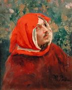 Portrait of Dante Alighieri (1265-1321) - Ilya Efimovich Efimovich Repin