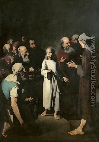 Jesus with the Doctors - Theodule Augustine Ribot