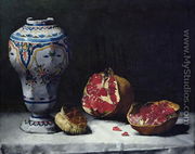 Still Life with a Pomegranate - Theodule Augustine Ribot