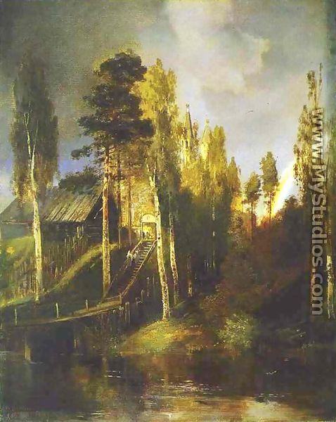 Monastery Gates (1875) - Alexei Kondratyevich Savrasov