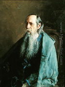 Portrait of the author Michail Saltykov-Shchedrin - Nikolai Aleksandrovich  Yaroshenko