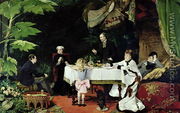 The Luncheon in the Conservatory, 1877 - Louise Abbema