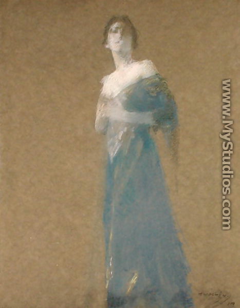 Woman in Blue, 1919 - Thomas Wilmer Dewing