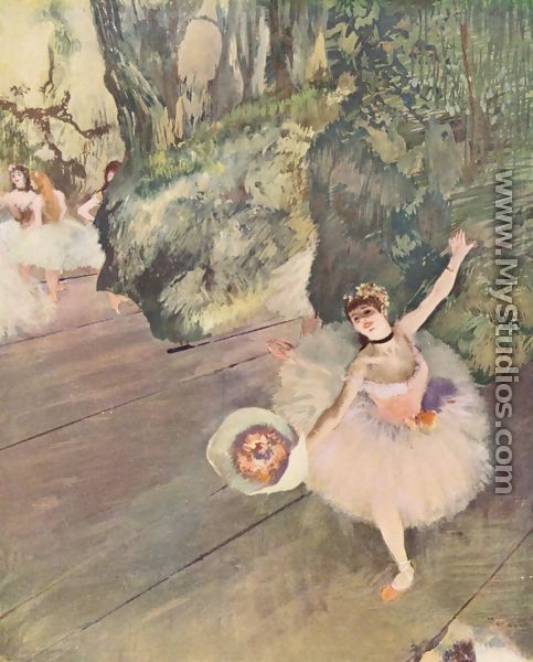Dancer with a Bouquet of Flowers (Star of the Ballet), 1878 - Edgar Degas