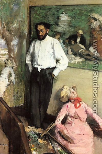 Portrait of Henri Michel-Levy in his studio, 1879 - Edgar Degas