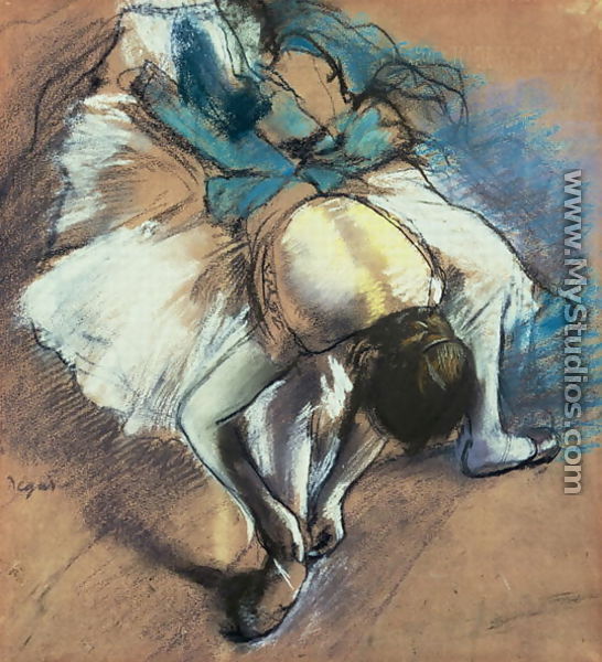 Dancer Fastening her Pump, c.1880-85 - Edgar Degas