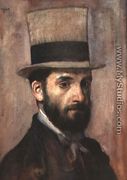 Portrait of Leon Bonnat (1833-1922) c.1863 - Edgar Degas