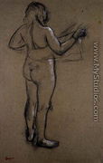 Nude Woman Drying Herself - Edgar Degas