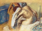 Woman Drying her Hair after the Bath - Edgar Degas