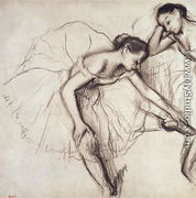 Two Dancers Resting - Edgar Degas