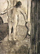 Illustration from 'La Maison Tellier' 1933 - Edgar Degas