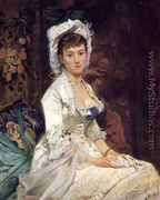 Portrait of a Woman in White, 1879 - Eva Gonzales