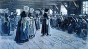 Spinning Workshop in Laren, 1889 - Max Liebermann