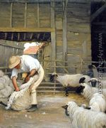 Sheep Shearing - Alexander Mann