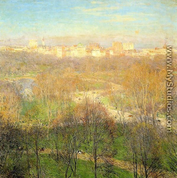 Early Spring Afternoon, Central Park, 1911 - Willard Leroy Metcalf