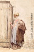 An arab by a doorway - Giuseppe de Nittis