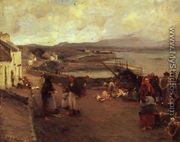 A Connemara Village - The Way To The Harbour, 1898 - Walter Frederick Osborne