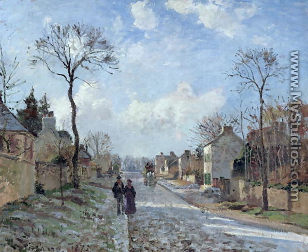 The Road to Louveciennes, 1872 - Camille Pissarro