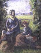 Rustic scene - Camille Pissarro