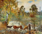 The Pond at Montfoucault, 1875 - Camille Pissarro