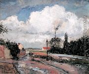Apres la Pluie, Quai a Pontoise, 1876 - Camille Pissarro