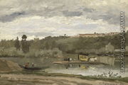 Ferry at Varenne-Saint-Hilaire, 1864 - Camille Pissarro