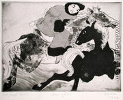 Mare and Foal, 1923 - Camille Pissarro